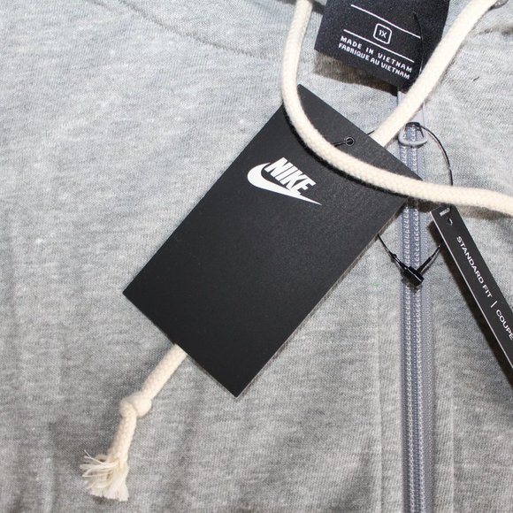 NWT NIKE WOMEN'S PLUS GRAY VINTAGE ZIP UP HOODIE‎ 2X 3X - Picture 5 of 6